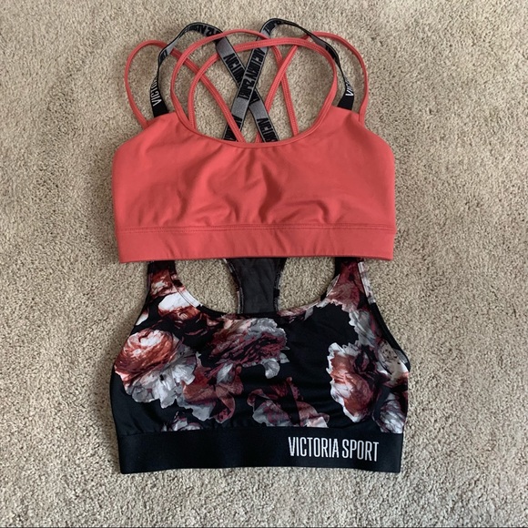 Victoria's Secret Other - Victoria Secret Sport Bundle 2 Lounge Sports Bras The Player Racerback